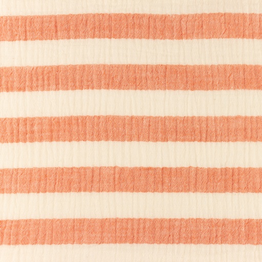 [S1167L] Double Gauze Melange Woven Stripes Snoozy Fabrics
