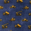 [S1170R-183921] [S1170R] Double Gauze Crinkled Printed Jeans Construction Vehicles (Jeans)