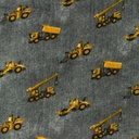 [S1170L-183924] [S1170L] Double Gauze Crinkled Printed Jeans Construction Vehicles (Anthracite)