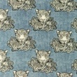 [S1171R-183944] [S1171R] Double Gaze Froissé Imprimé Jeans Mélange Léopard (Bleu)