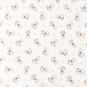 [S1173R-183929] [S1173R] Double Gauze Crinkled Printed Dandelion (Offwhite)