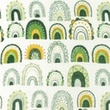 [S1175R-183914] [S1175R] Double Gaze Froissé Imprimé Arcs En Ciel (Armée )
