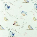 [S1164R-183177] [S1164R] Double Gauze Crinkled Digital Printed Mix 23 Snoozy Fabrics (Birds)