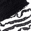 [695R-185530] [695R] Baumwollspitze Colour Line (Schwarz)