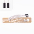 [690R-185410] [690R] Dvojitá Tkaná Silná Bavlněná Šňůra (Světle Šedá)