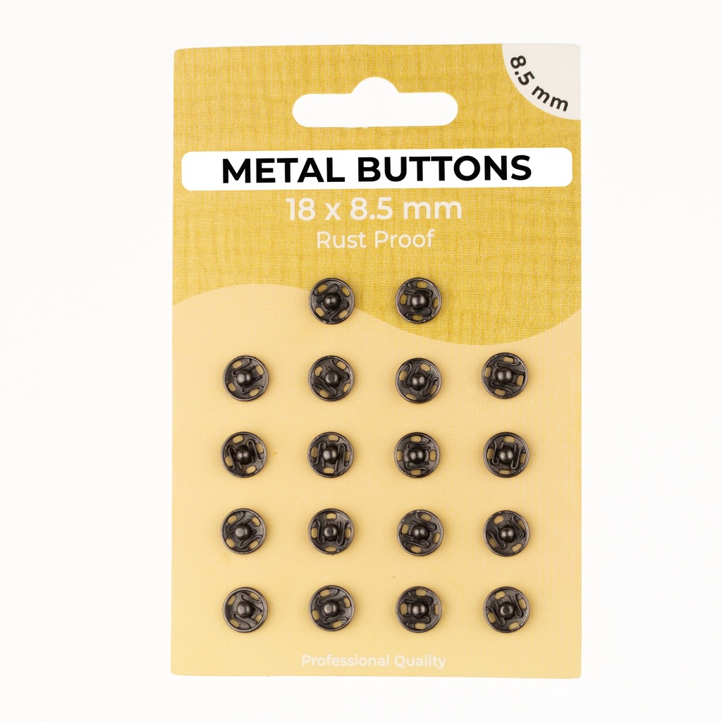 [696R] Metalldruckknöpfe Set 8.5 mm