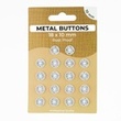 [697R-185586] [697R] Metalen Drukknopen Set 10 mm  (Offwhite)