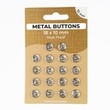 [697R-185585] [697R] Metal Buttons Set 10 mm  (Silver)