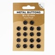 [697R-185587] [697R] Metal Buttons Set 10 mm  (Black)