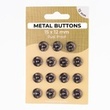[698R-185595] [698R] Metalen Drukknopen Set 12 mm  (Antraciet)