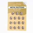[698R-185592] [698R] Metal Buttons Set 12 mm  (Silver)