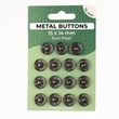 [699R-185602] [699R] Metal Buttons Set 14 mm  (Anthracite)
