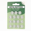 [699R-185600] [699R] Tryckknapp I Metall Uppsättning 14 mm (Off-white)