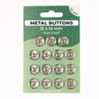 [699R-185599] [699R] Metal Buttons Set 14 mm  (Silver)