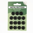 [699R-185601] [699R] Juego de Botones a Presión de Metal 14 mm  (Negro)