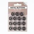 [700R-185609] [700R] Juego de Botones a Presión de Metal 16 mm (Antracita)