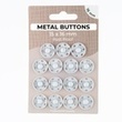 [700R-185607] [700R] Metal Buttons Set 16 mm (Offwhite)