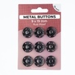 [701R-185616] [701R] Metalldruckknöpfe Set 19 mm (Anthrazit)