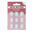 [701R-185614] [701R] Metalen Drukknopen Set 19 mm (Offwhite)