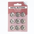 [701R-185613] [701R] Metal Buttons Set 19 mm (Silver)