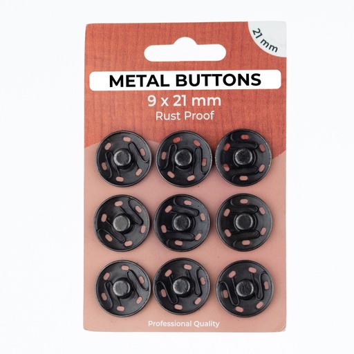 [702R] Metal Buttons Set 21 mm