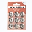 [702R-185620] [702R] Metalen Drukknopen Set 21 mm (Zilver)