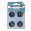 [703R-185630] [703R] Set di Bottoni Automatici in Metallo 25 mm (Antracite)
