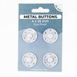 [703R-185628] [703R] Metal Buttons Set 25 mm  (Offwhite)