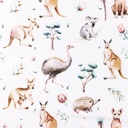 [S1235L-185648] [S1235L] Poplin Digital Printed Mix Starr Snoozy Fabrics (Animal Print)
