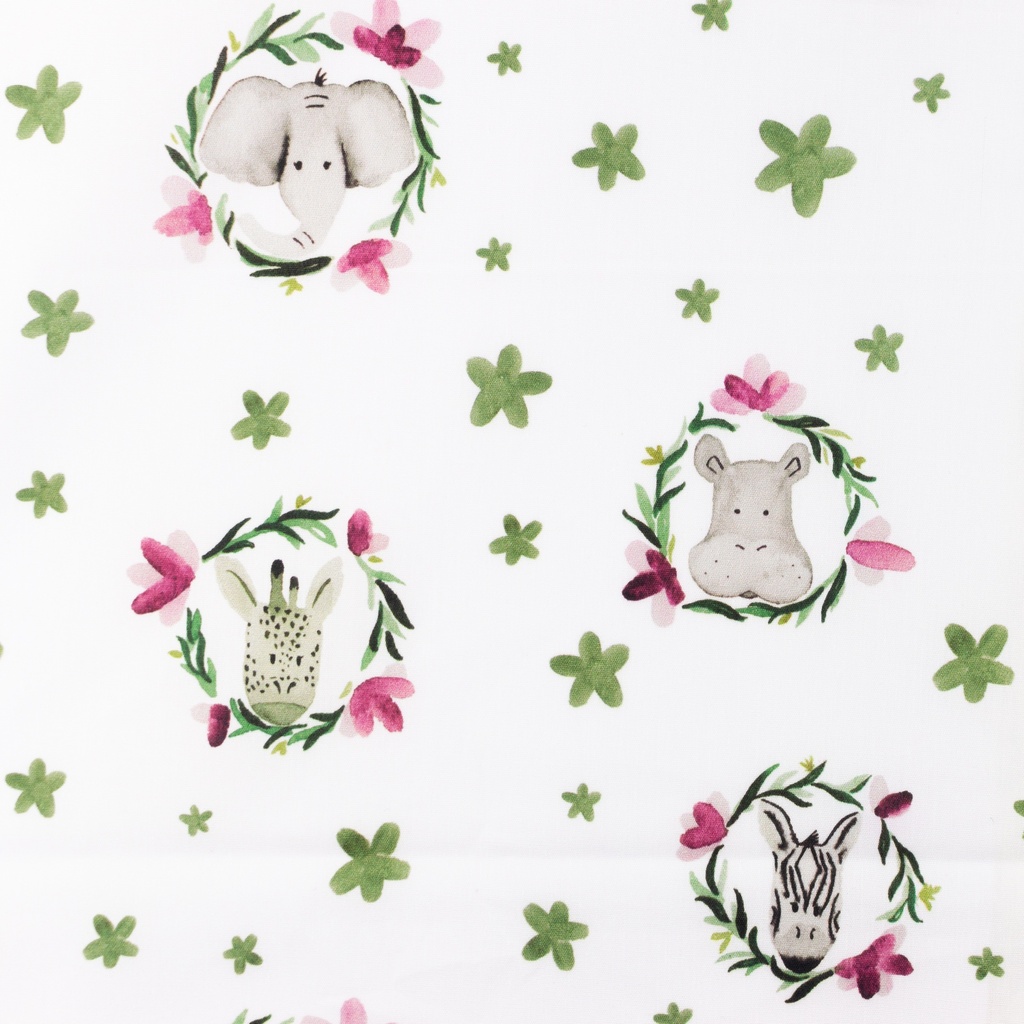 [S1238L] Poplin Digital Printed Mix Lotus Snoozy Fabrics