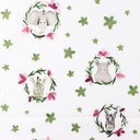 [S1238L-185672] [S1238L] Poplin Digital Printed Mix Lotus Snoozy Fabrics (Old Green)