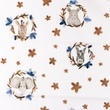 [S1238L-185673] [S1238L] Poplin Digital Printed Mix Lotus Snoozy Fabrics (Brick)