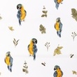 [S1240L-185688] [S1240L] Poplin Digital Printed Mix Dale Snoozy Fabrics (Parrot)