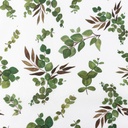 [S1248L-185763] [S1248L] Poplin Digital Printed Mix Leif Snoozy Fabrics (Twig)
