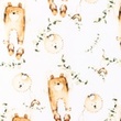 [S1255L-185821] [S1255L] Poplin Digital Printed Mix Bear Snoozy Fabrics (Bear)