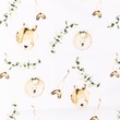 [S1255L-185822] [S1255L] Poplin Digital Printed Mix Bear Snoozy Fabrics (Dog)