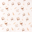 [S1269L-185919] [S1269L] Double Gauze Crinkled Digital Printed Mix Briar Snoozy Fabrics (Winter Flower)