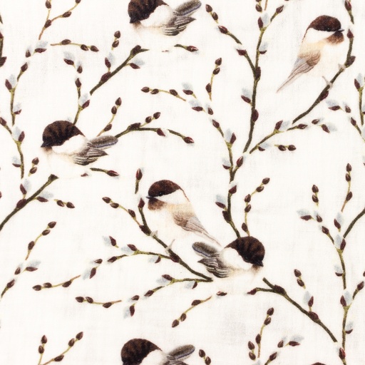 [S1272L] Double Gauze Crinkled Digital Printed Mix Bella Snoozy Fabrics