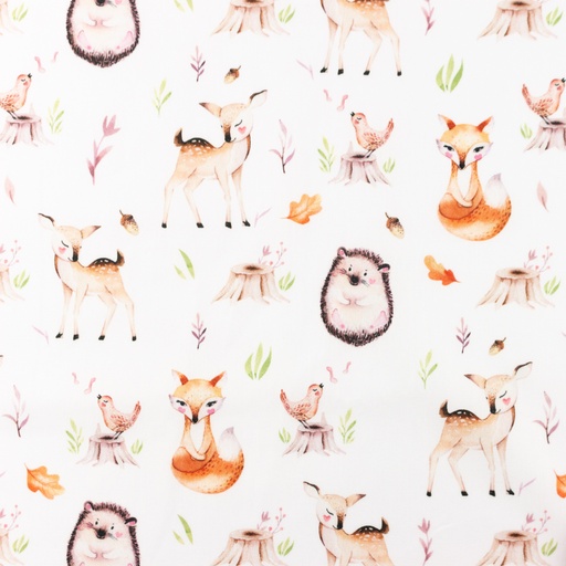 [S1277L] Poplin Digital Printed Mix Ember Snoozy Fabrics