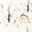 [S1279L-185998] [S1279L] Poplin Digital Printed Mix Clay Snoozy Fabrics (Design D)