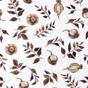 [S1284L-186032] [S1284L] Poplin Digital Printed Mix Frenchie Snoozy Fabrics (Winter Flower)