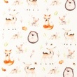 [S1297L-186114] [S1297L] Jersey Digital Printed Mix Ember Snoozy Fabrics (Design A)