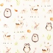 [S1297L-186115] [S1297L] Jersey Digital Printed Mix Ember Snoozy Fabrics (Design B)
