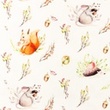 [S1297L-186117] [S1297L] Jersey Digital Printed Mix Ember Snoozy Fabrics (Design D)