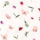 [S1270L-185924] [S1270L] Double Gauze Crinkled Digital Printed Mix Fiorello Snoozy Fabrics (Butterfly)