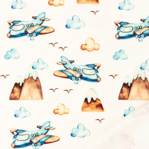 [S1317L] French Terry Digital Printed Blue Skies