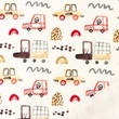 [S1318L-186436] [S1318L] French Terry Digital Printed Cars (Design C)
