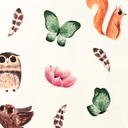 [S1336L-186554] [S1336L] Jersey Digital Printed Owl And Friends Snoozy Fabrics (Design A)