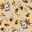 [S1345L-186616] [S1345L] Jersey Digital Printed Cotton Branches Snoozy Fabrics (Camel)