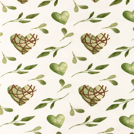 [S1353L] Jersey Digital Printed Hearts Snoozy Fabrics
